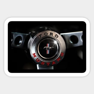 ford mustang, steering wheel Sticker